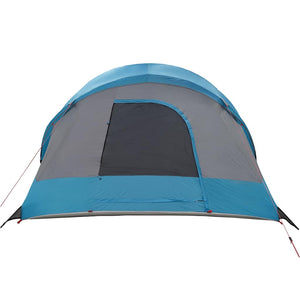 vidaXL Family Tent Tunnel 8-Person Blue Waterproof