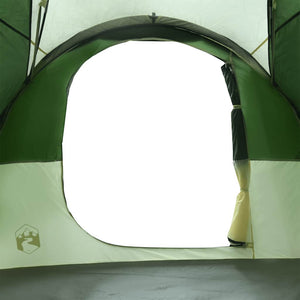 vidaXL Family Tent Tunnel 6-Person Green Waterproof