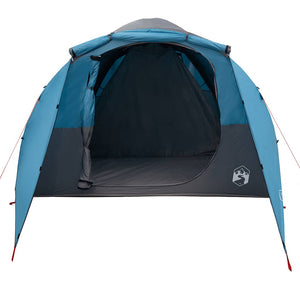 vidaXL Family Tent Tunnel 6-Person Blue Waterproof