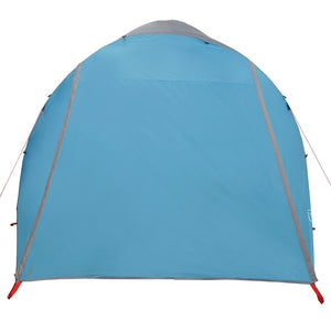 vidaXL Family Tent Tunnel 6-Person Blue Waterproof