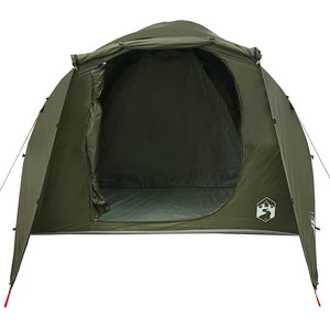 vidaXL Family Tent Tunnel 6-Person Olive Green Waterproof