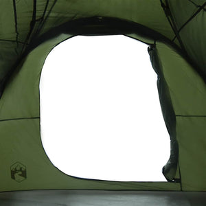 vidaXL Family Tent Tunnel 6-Person Olive Green Waterproof