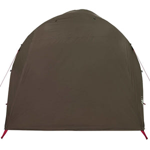 vidaXL Family Tent Tunnel 6-Person Brown Waterproof