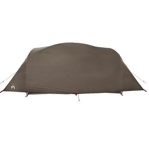 vidaXL Family Tent Tunnel 6-Person Brown Waterproof