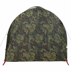 vidaXL Family Tent Tunnel 6-Person Camouflage Waterproof