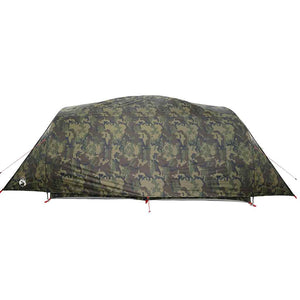 vidaXL Family Tent Tunnel 6-Person Camouflage Waterproof