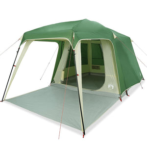 vidaXL Camping Tent with Porch Dome 5-Person Green Waterproof