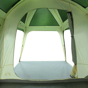 vidaXL Camping Tent with Porch Dome 5-Person Green Waterproof