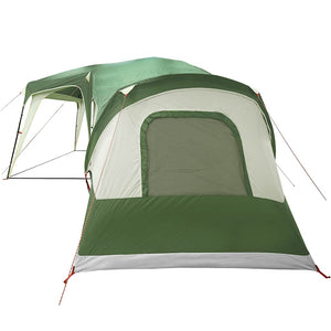 vidaXL Family Tent with Porch Dome 9-Person Green Waterproof