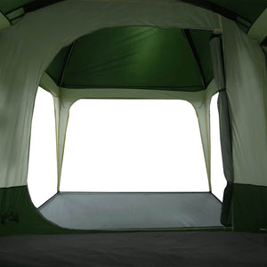 vidaXL Family Tent with Porch Dome 9-Person Green Waterproof