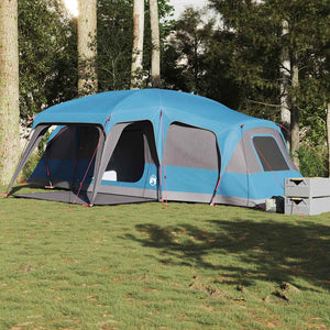 vidaXL Family Tent with Porch Dome 9-Person Blue Waterproof