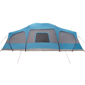 vidaXL Family Tent with Porch Dome 9-Person Blue Waterproof