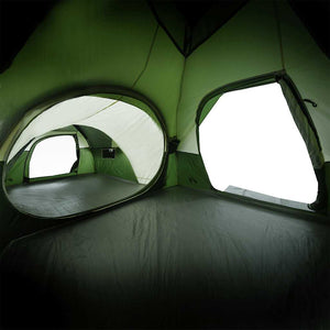 vidaXL Camping Tent 5-Person Green Waterproof