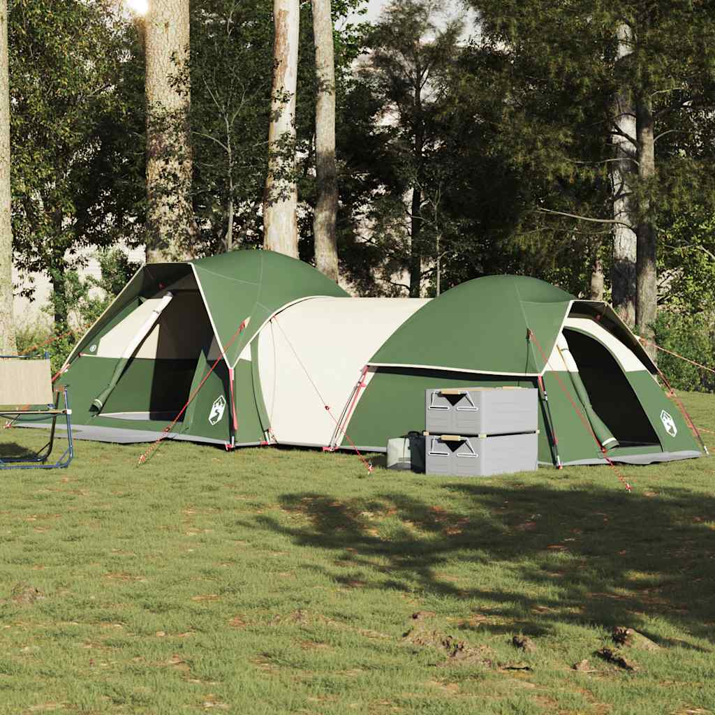 vidaXL Camping Tent 5-Person Green Waterproof