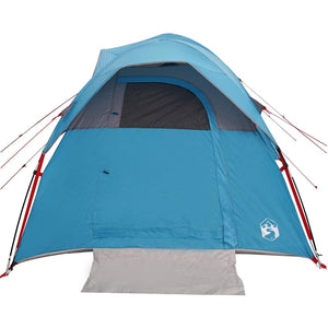 vidaXL Camping Tent 5-Person Blue Waterproof