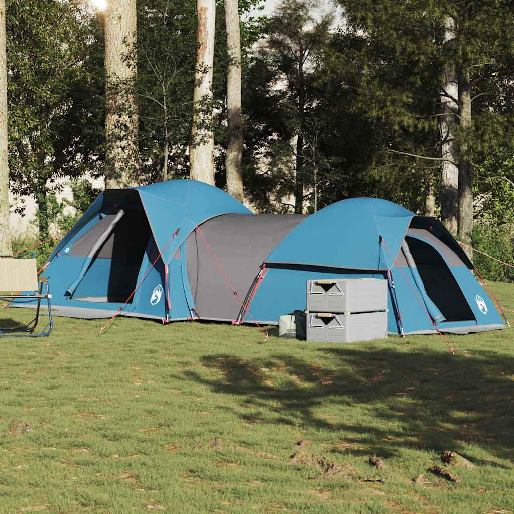 vidaXL Camping Tent 5-Person Blue Waterproof