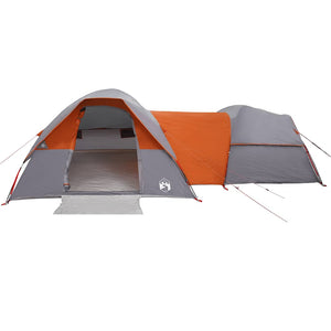 vidaXL Camping Tent 5-Person Grey and Orange Waterproof