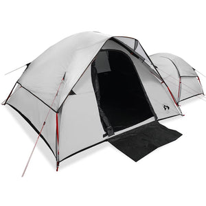 vidaXL Camping Tent 5-Person White Blackout Fabric Waterproof