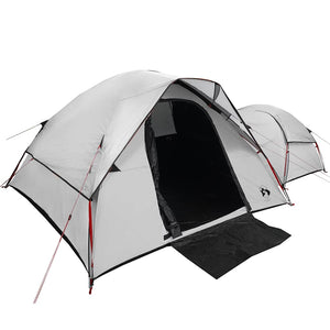 vidaXL Camping Tent 5-Person White Blackout Fabric Waterproof