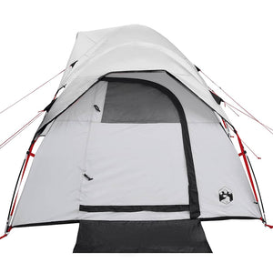 vidaXL Camping Tent 5-Person White Blackout Fabric Waterproof