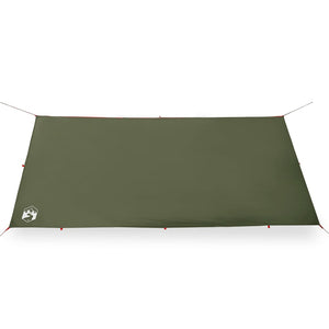 vidaXL Camping Tarp Olive Green 366x306 cm Waterproof