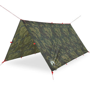 vidaXL Camping Tarp Camouflage 366x306 cm Waterproof