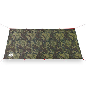 vidaXL Camping Tarp Camouflage 366x306 cm Waterproof