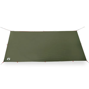 vidaXL Camping Tarp Olive Green 406x306 cm Waterproof