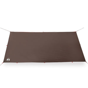 vidaXL Camping Tarp Brown 406x306 cm Waterproof