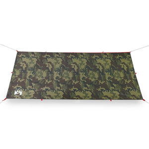 vidaXL Camping Tarp Camouflage 406x306 cm Waterproof