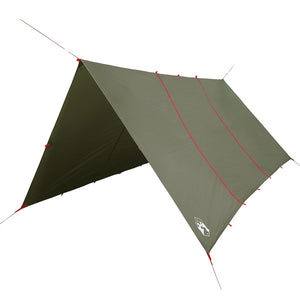 vidaXL Camping Tarp Olive Green 451x420 cm Waterproof