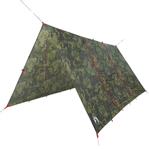 vidaXL Camping Tarp Camouflage 451x420 cm Waterproof