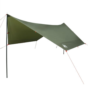 vidaXL Camping Tarp Olive Green 438x376x212 cm Waterproof