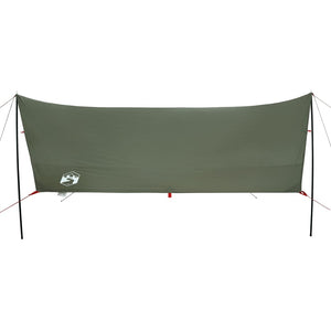 vidaXL Camping Tarp Olive Green 438x376x212 cm Waterproof