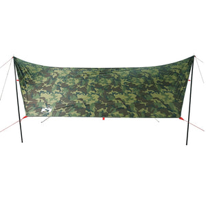 vidaXL Camping Tarp Camouflage 438x376x212 cm Waterproof