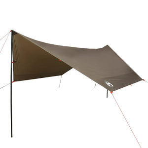 vidaXL Camping Tarp Brown 462x306x211 cm Waterproof