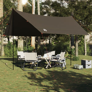 vidaXL Camping Tarp Brown 462x306x211 cm Waterproof