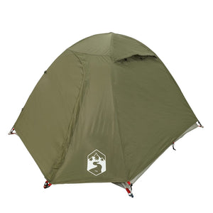 vidaXL Camping Tent Dome 2-Person Olive Green Waterproof