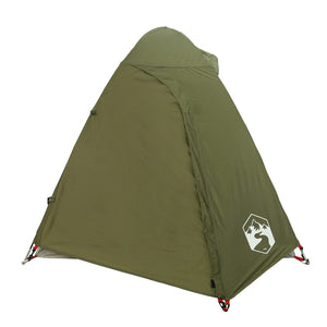 vidaXL Camping Tent Dome 2-Person Olive Green Waterproof