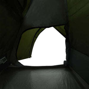 vidaXL Camping Tent Dome 2-Person Olive Green Waterproof