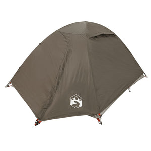 vidaXL Camping Tent Dome 2-Person Brown Waterproof