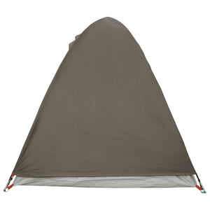 vidaXL Camping Tent Dome 2-Person Brown Waterproof