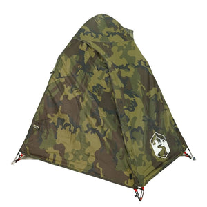 vidaXL Camping Tent Dome 2-Person Camouflage Waterproof