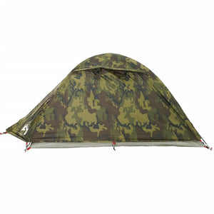 vidaXL Camping Tent Dome 2-Person Camouflage Waterproof