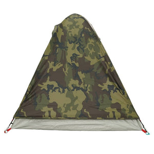 vidaXL Camping Tent Dome 2-Person Camouflage Waterproof