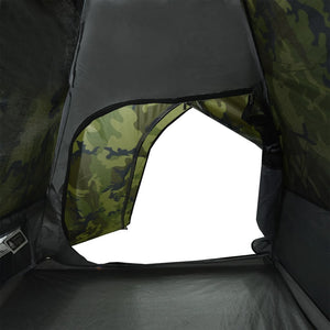 vidaXL Camping Tent Dome 2-Person Camouflage Waterproof