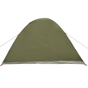 vidaXL Camping Tent Dome 3-Person Olive Green Waterproof