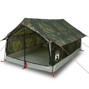 vidaXL Camping Tent 2-Person Camouflage Waterproof