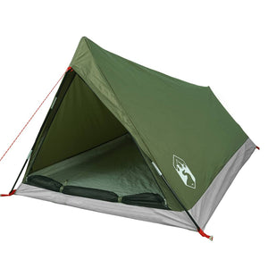 vidaXL Camping Tent 2-Person Olive Green Waterproof