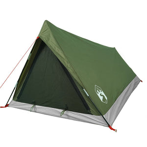 vidaXL Camping Tent 2-Person Olive Green Waterproof